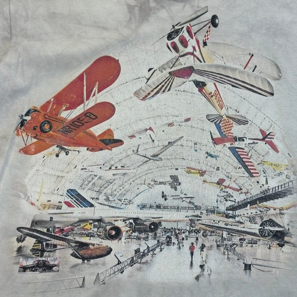 Smithsonian Air and Space Museum Graphic T-Shirt XL Airplane